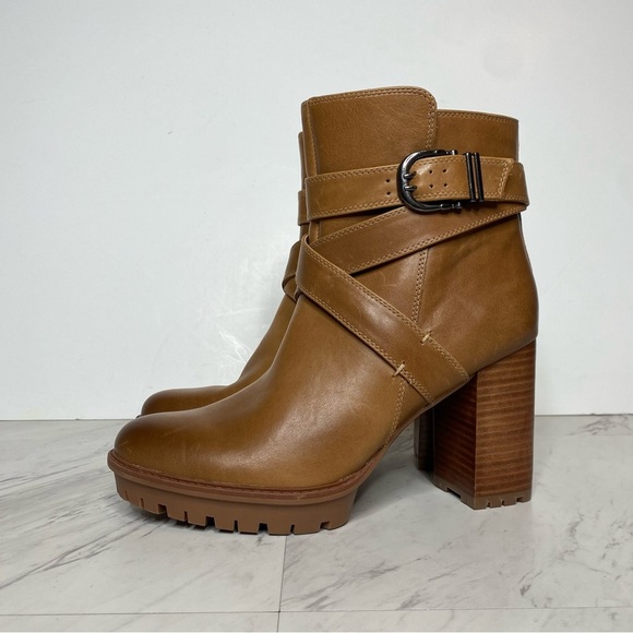 Naturalizer Lyra Brown Leather Heeled Bootie 10M - Picture 14 of 14